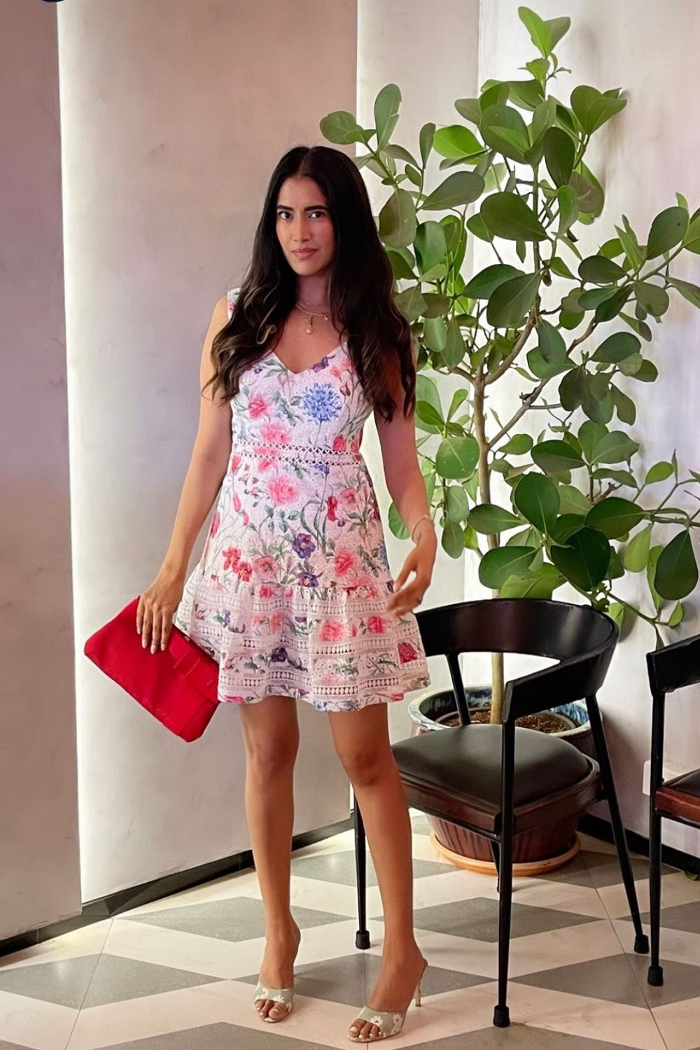 ALISHA PEKHA IN OUR ZINNIA SHORT DRESS